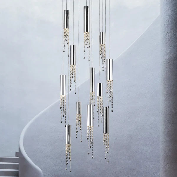 25 of the best Staircase Chandelier Ideas