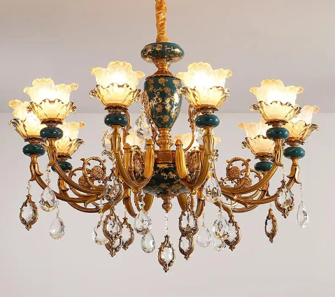 Amazing Blanche Chandelier-Green