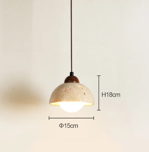 Amazing Travertine Pendant Light