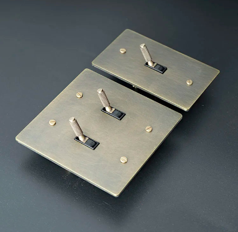 Awesome Brass Mixed Dimmer Switch_2-Gang