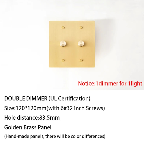 Awesome Golden Brass Panel Switch