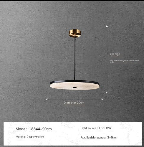 Awosome Patella Alabaster Pendant Light