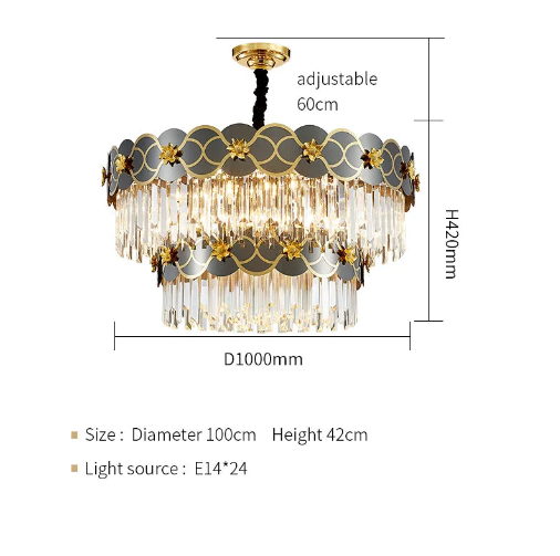 Beautifull Chezian Tiered Chandelier