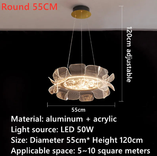 Beautifull Coty Oval Chandelier