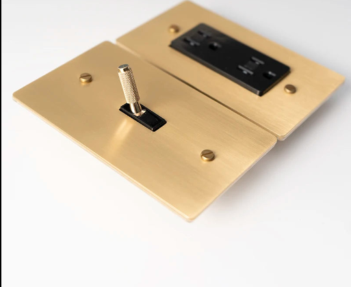 Beautifull Golden Brass Panel Switch