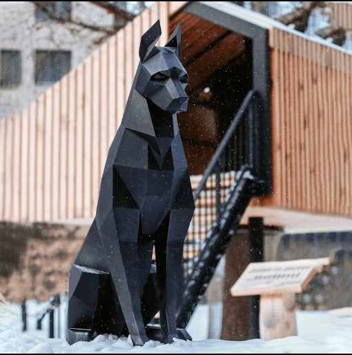 Best Black Dobermann Origami Figurine