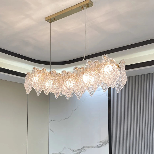 Best Rafahia Glass Crystal Chandelier