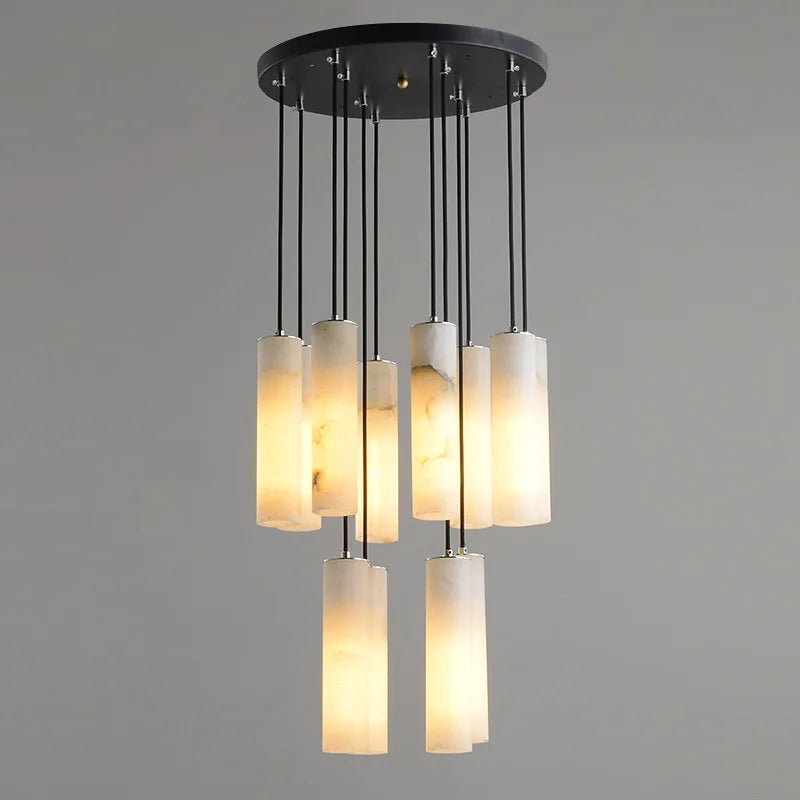 Best Entokei Alabaster Chandelier Light