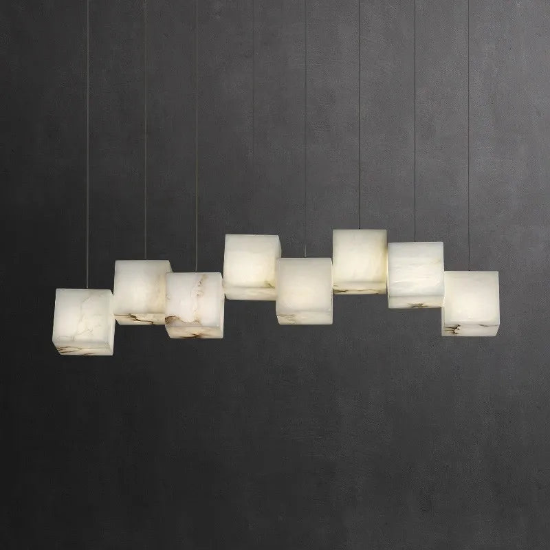 Best Kybos Alabaster Chandelier Light