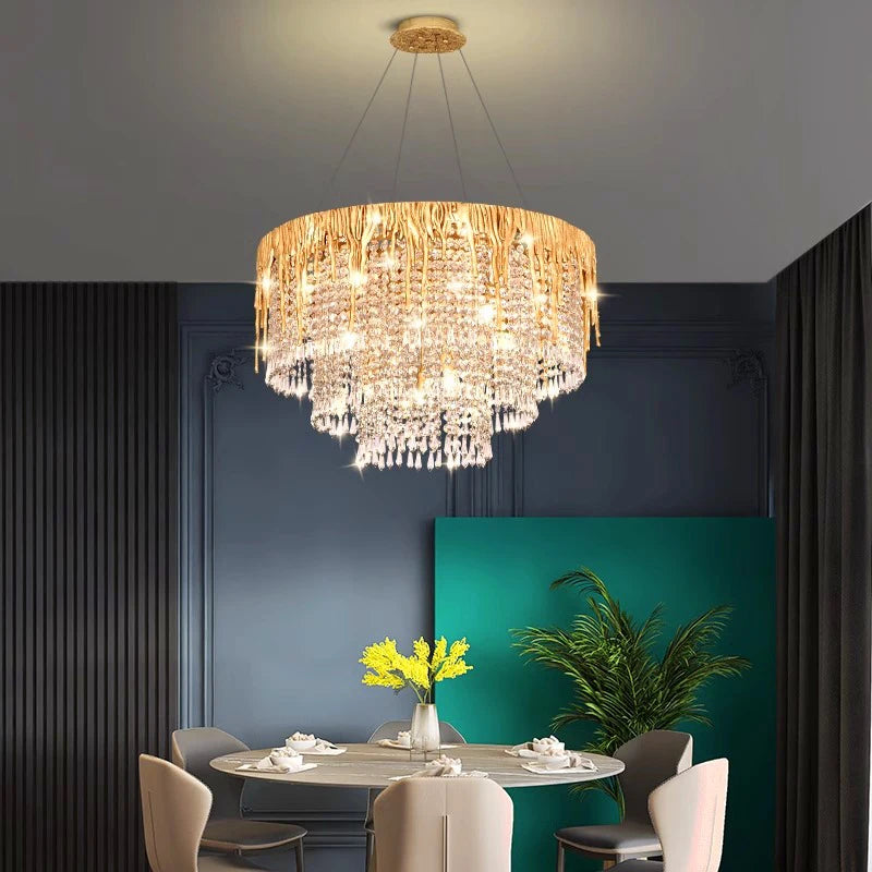 Best Ratna Round Crystal Chandelier 