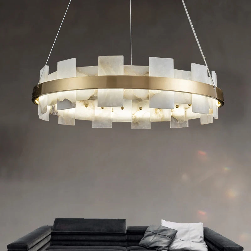 Best Varnaka Alabaster Chandelier Light