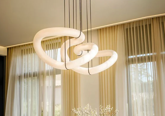 BuyBestAmetrisAlabasterChandelierLight