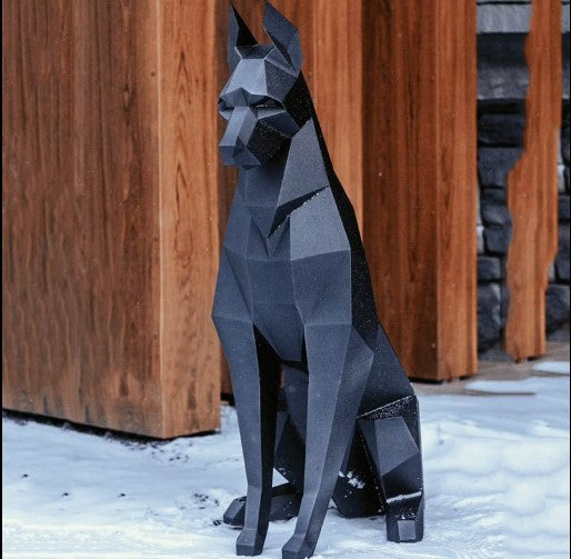 Buy Black Dobermann Origami Figurine