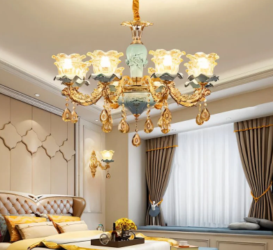 Buy Blanche Chandelier-Blue