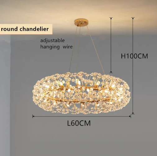 BuySize60cmArabellaCrystalRoundChandelier