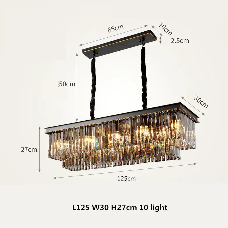 Buy Black 125cm Ziva Chandelier