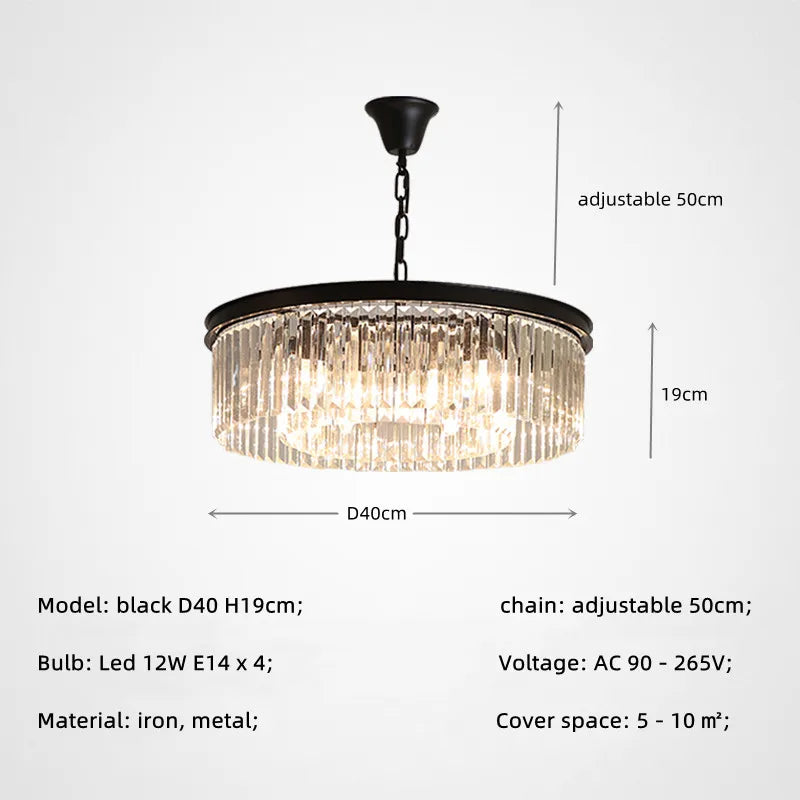 Buy Black 40cm Ziva Chandelier