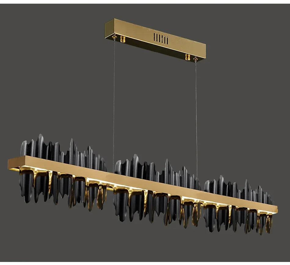 Buy Black Ninda Linear Chandelier