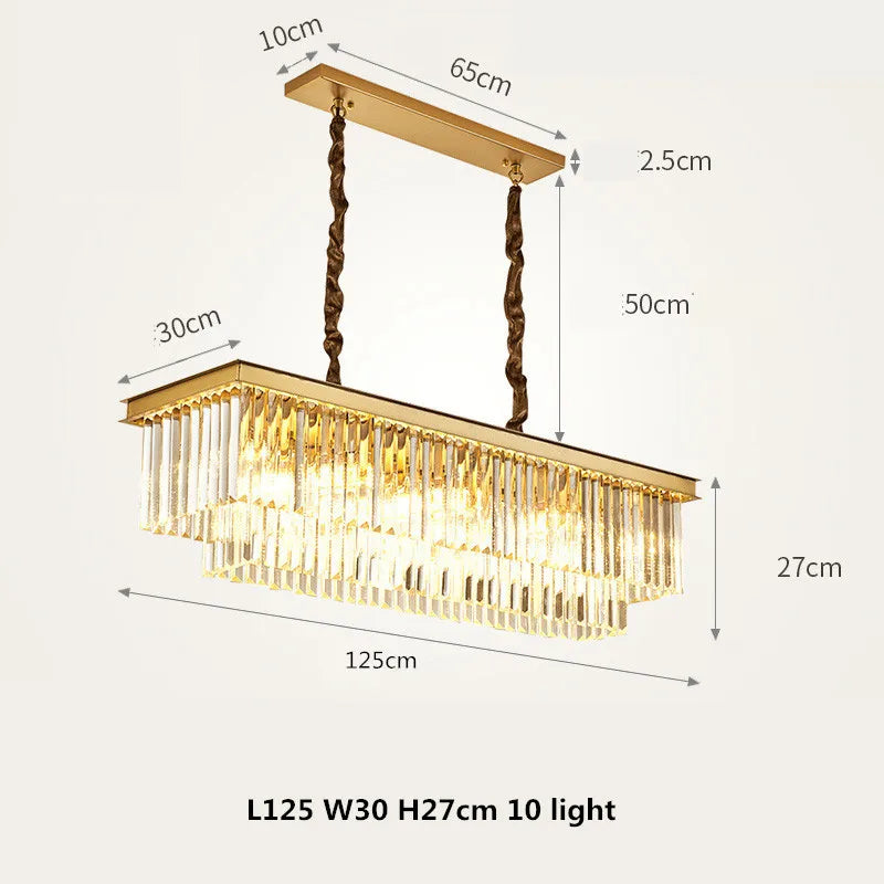 Buy Gold 125cm Ziva Chandelier