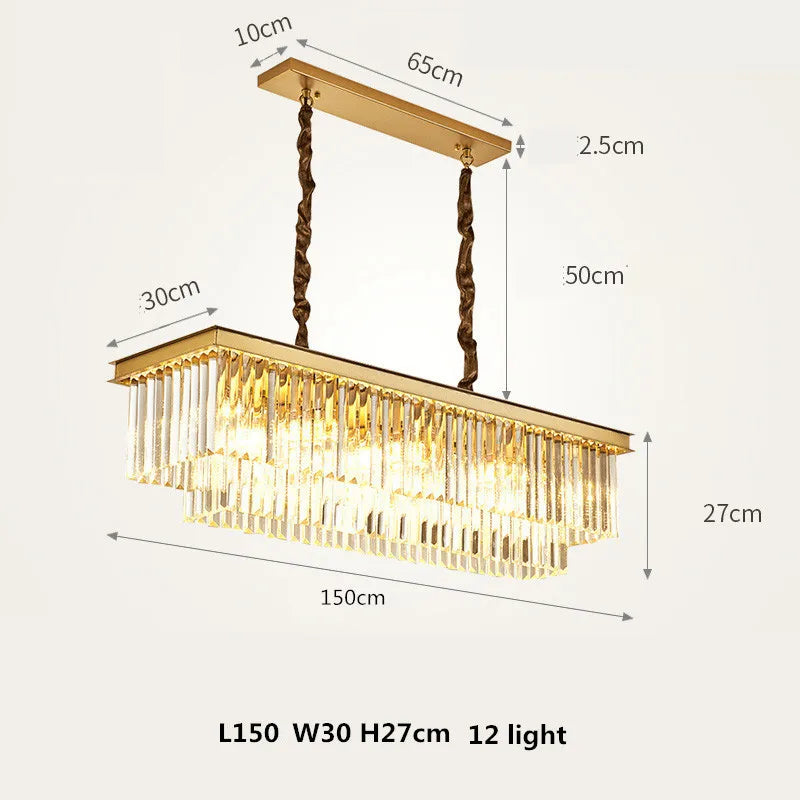 Buy Gold 150cm Ziva Chandelier