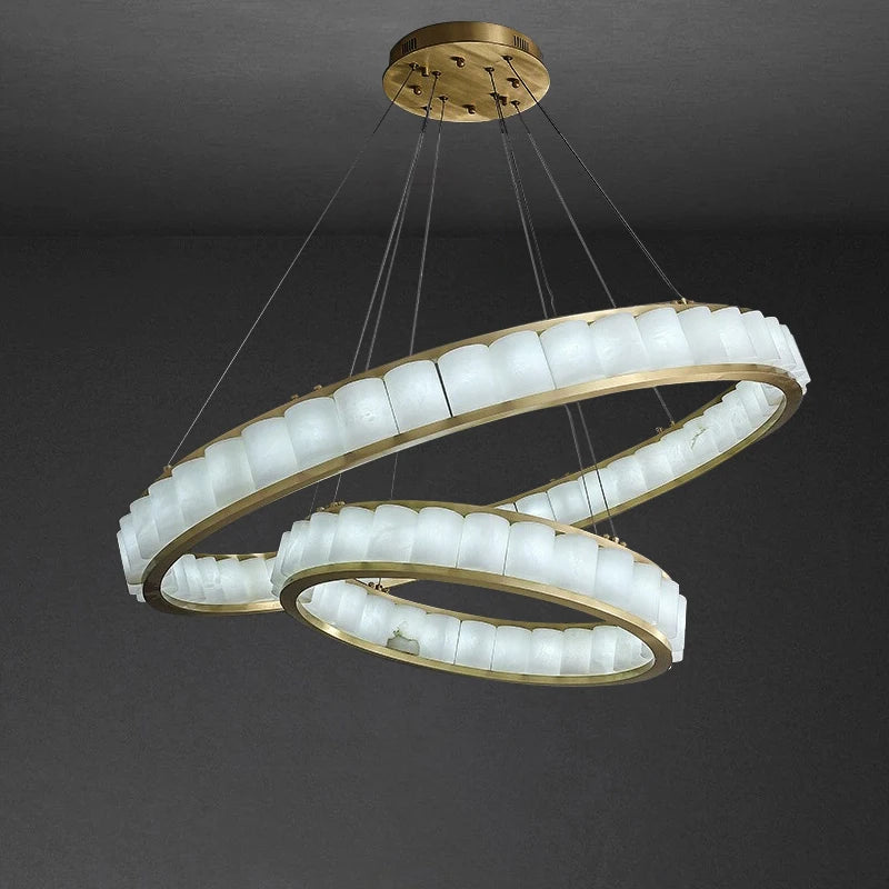 Buy Yubiwa Alabaster Chandelier Light