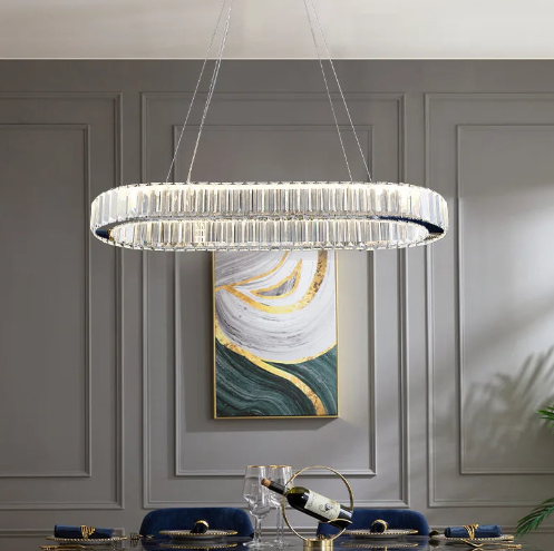 Elegant Almuealaq Oval Rings Chandelier