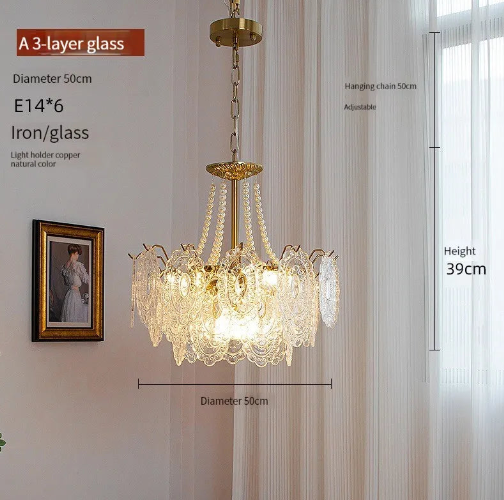 Elegant Bariq Glass Chandelier