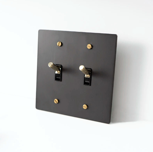 Elegant Black-G Brass Panel Plate