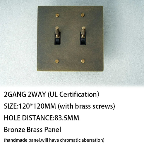 Elegant Bronze Brass Panel_