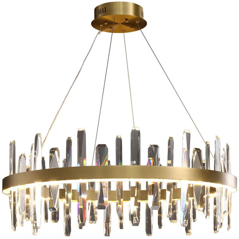 Elegant Betula Round Crystal Chandelier