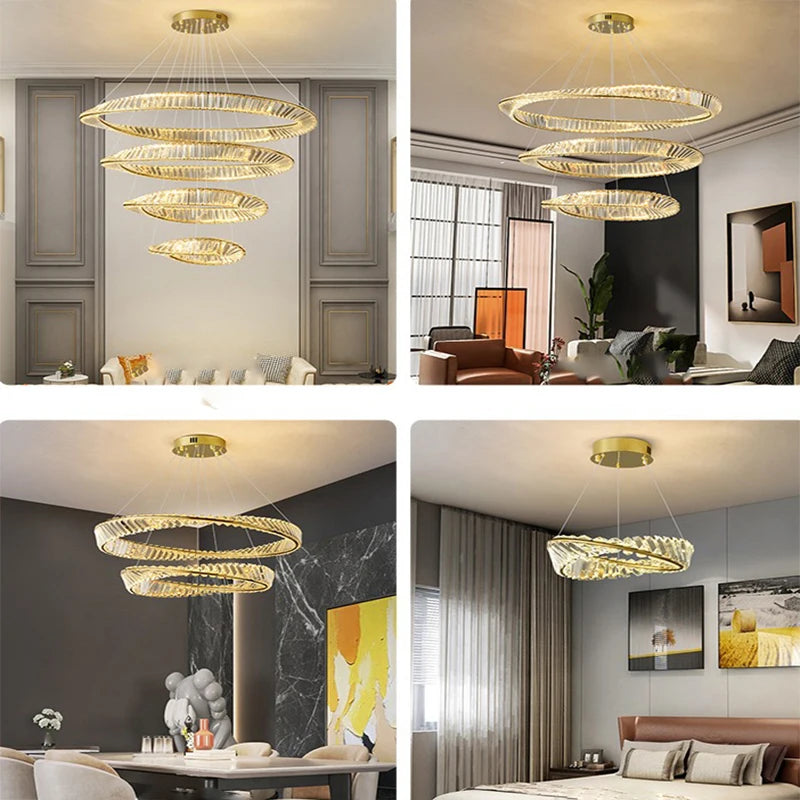 Elegant Tiwa 4-Tier Chandelier