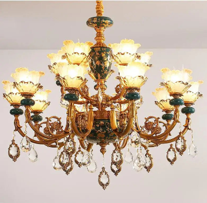 Excellent Blanche Chandelier-Green