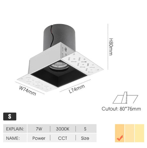 Excellent Meira  Trimless LED Downlight