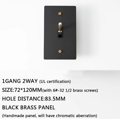 Fantastic Black-G Brass Panel Plate