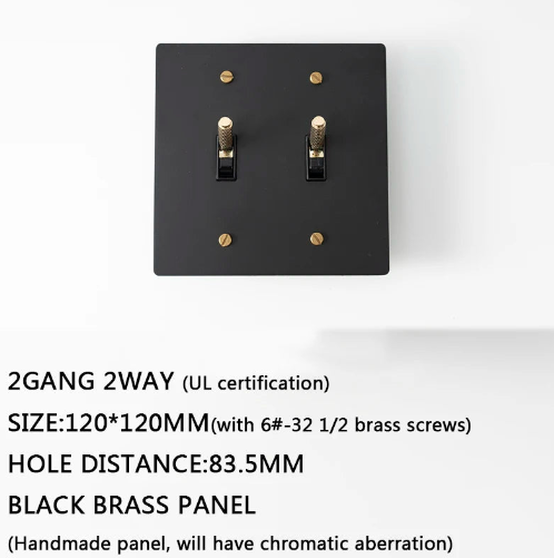 Greatest Black-G Brass Panel Plate