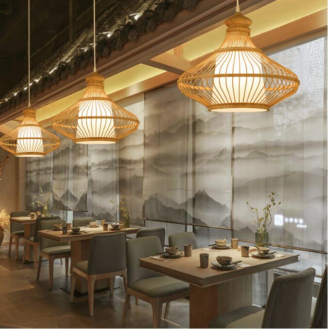 Elegant Oasis Rattan Pendant Light Collection