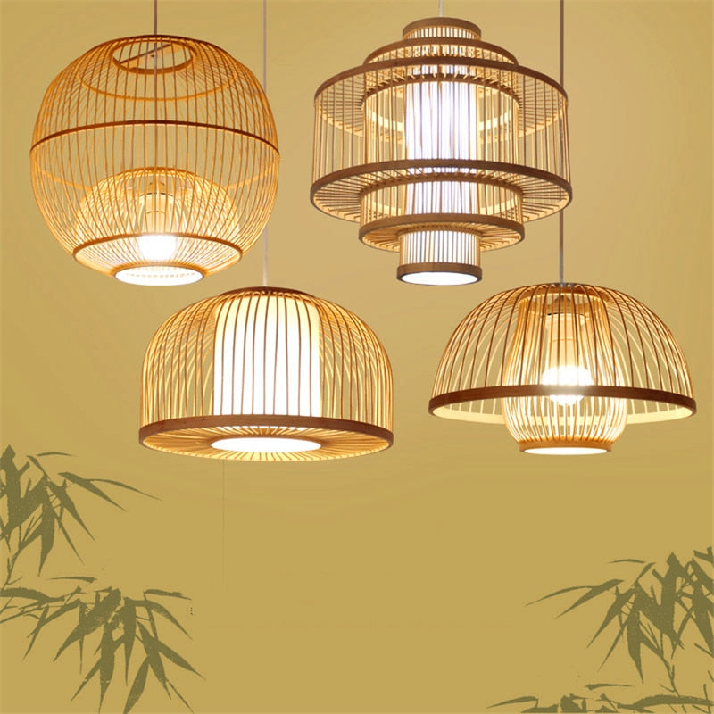 Minimalist Oasis Rattan Pendant Light Collection