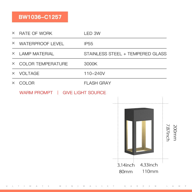 Stylish Aelina Outdoor Wall Lamp