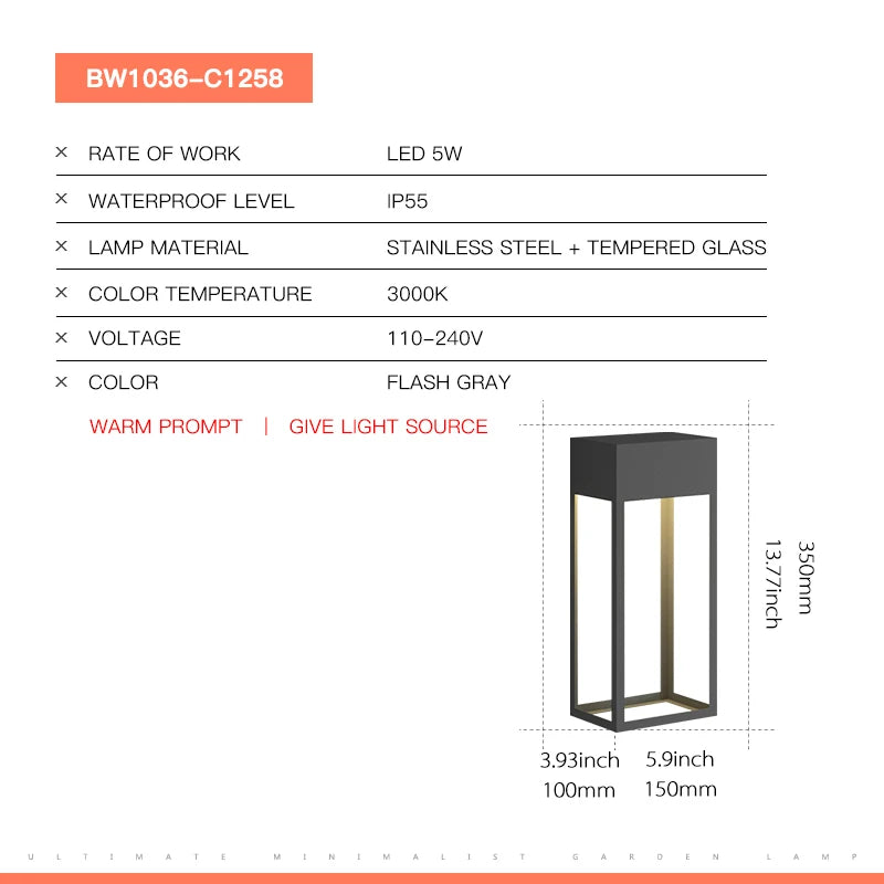 Luxery Aelina Outdoor Wall Lamp