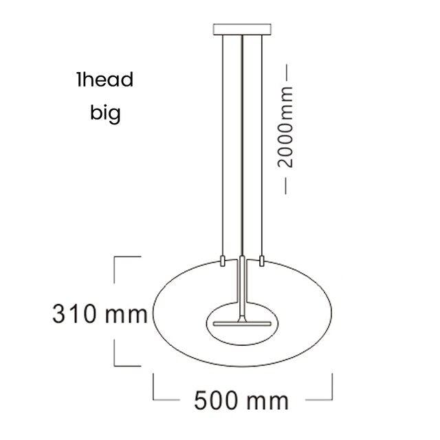  Vulcan Pendant Light Size