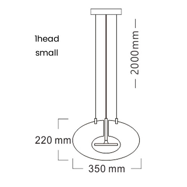 Buy Vulcan Pendant Light Size chart