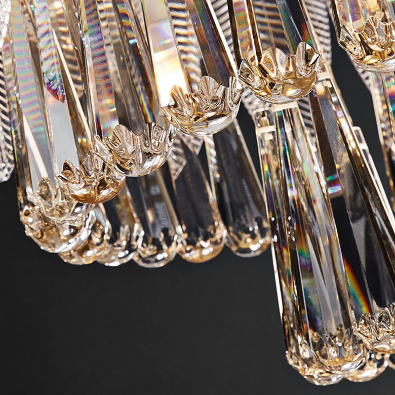 Luxury Nehora Round Crystal Chandelier