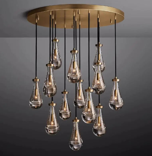 Luxury_Pulcher_Glass_Tears_Chandelier