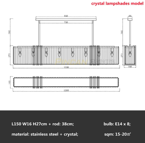 Minimalist Destello Chandelier