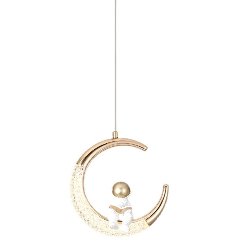 Unique Crescent Pendant Light