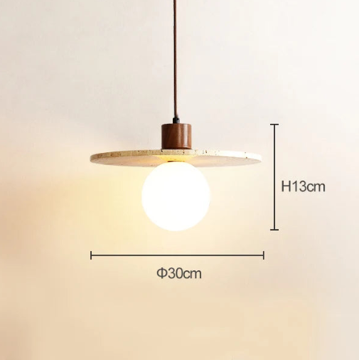 Outstanding Travertine Pendant Light