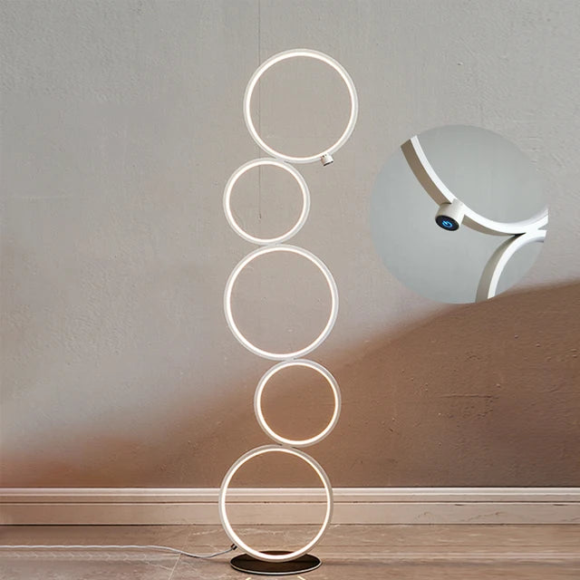 Charming Ring Stack Floor Lamp