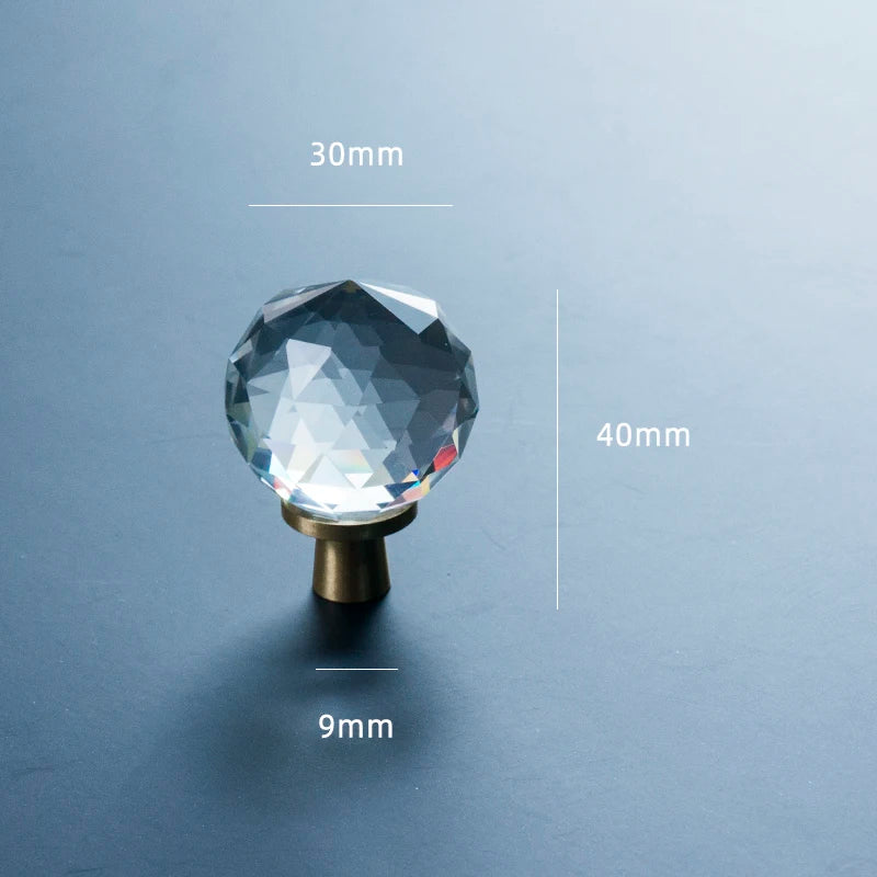 Buy Size 4x3cm Vara Crystal Knob