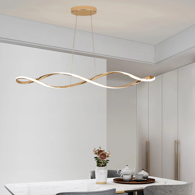 Elegant Curlicue Chandelier