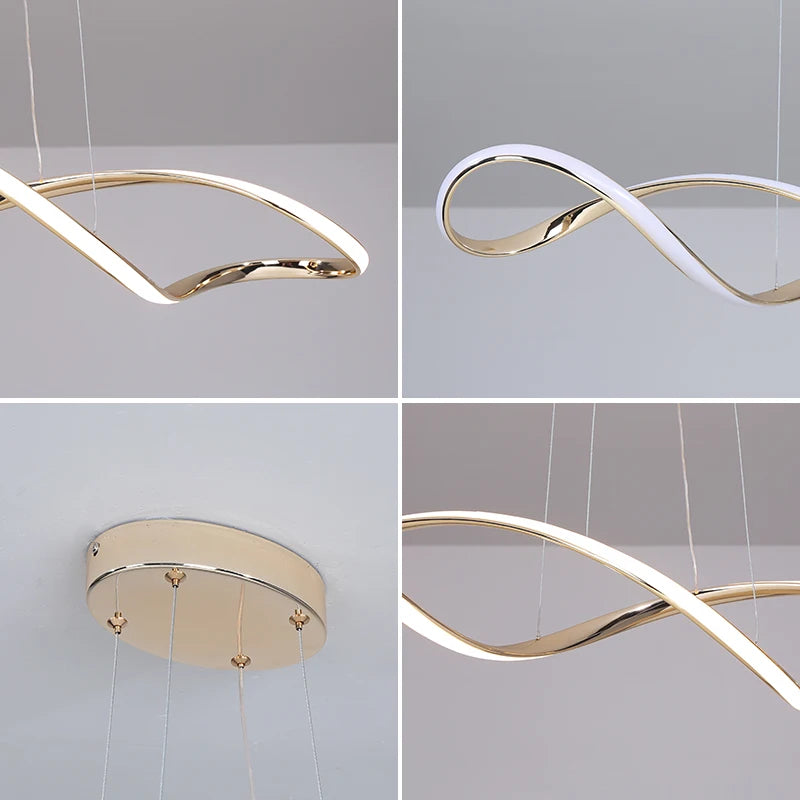 Stylish Curlicue Chandelier